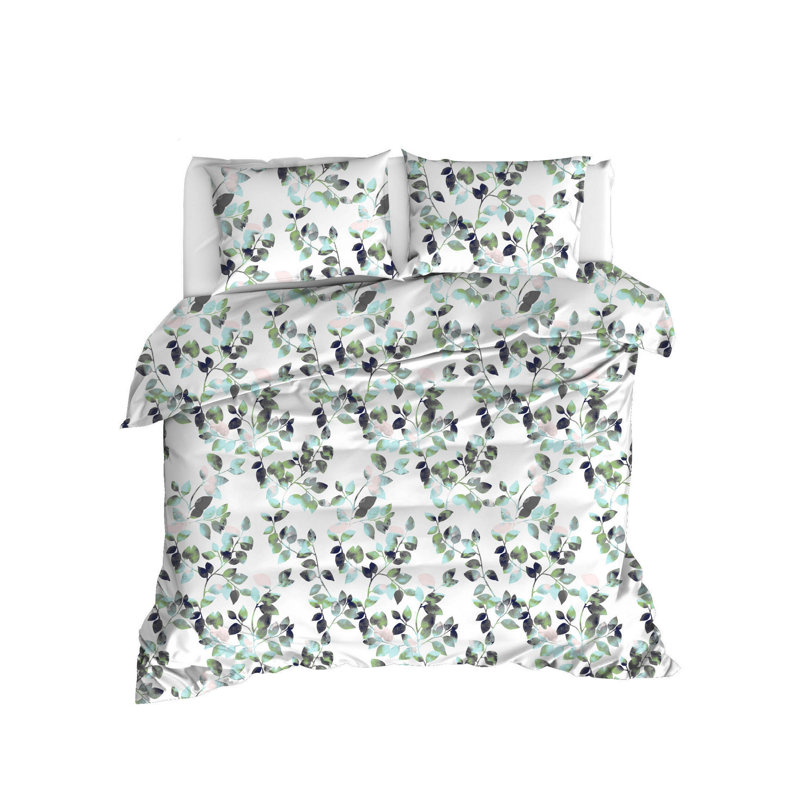 Ensemble de housse de couette 100% coton Benton, Housse de couette 94 po x 87 po + 2 taies d'oreill