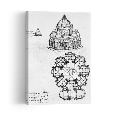 Detail Of A Centralised Church, C.1488 Abstract Contemporary Architecture Wall Art Print