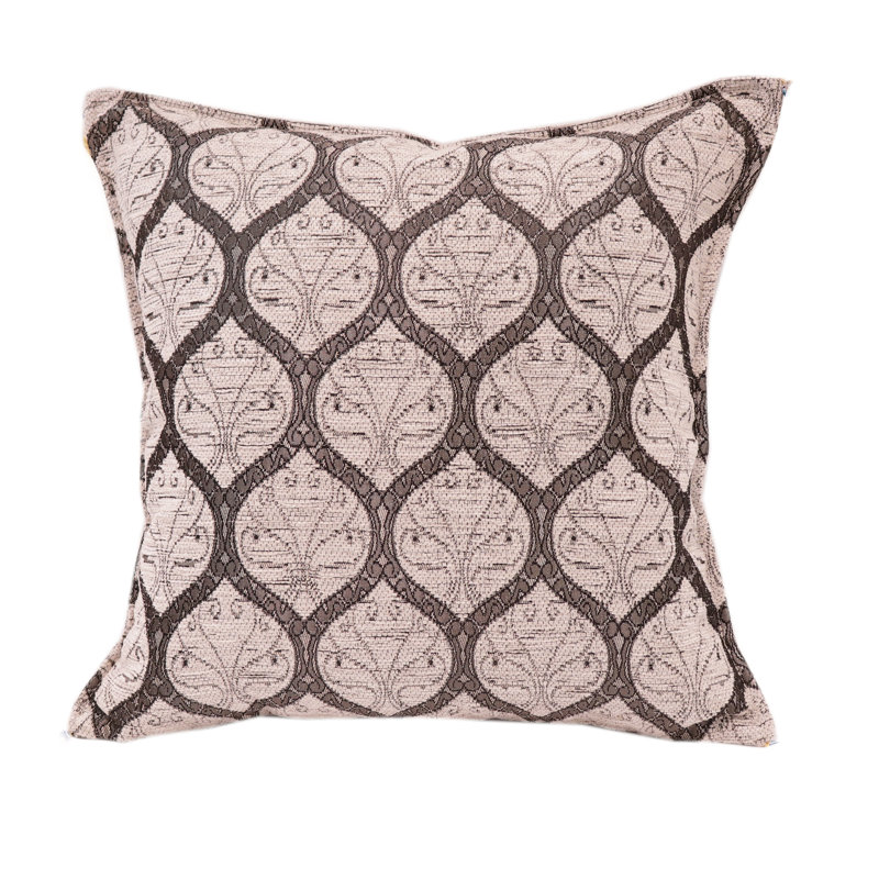 Southwestern Pillows Tassels Chenille Reversible Throw Pillow, White/Grey