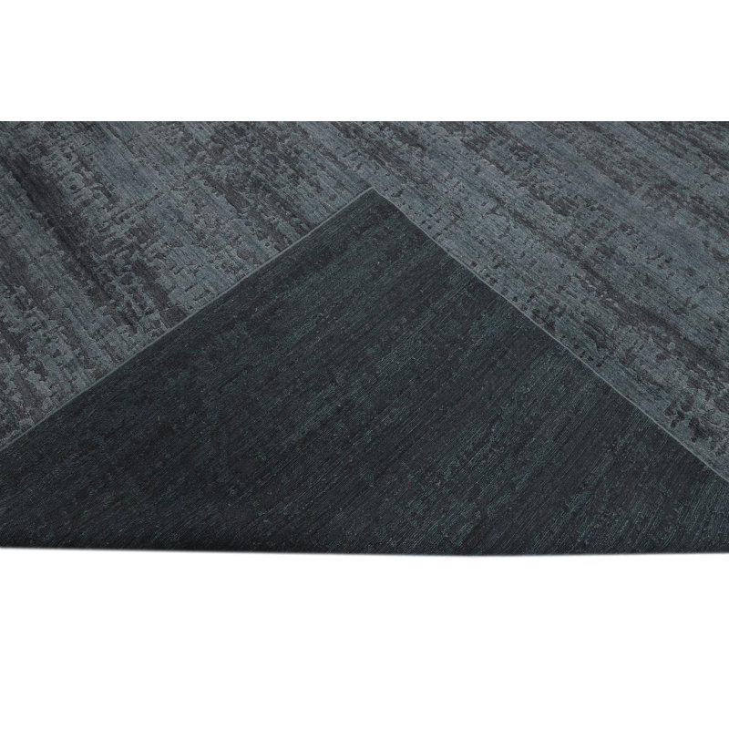 Area Rug in Dark Blue, Rectangle 9' x 12'