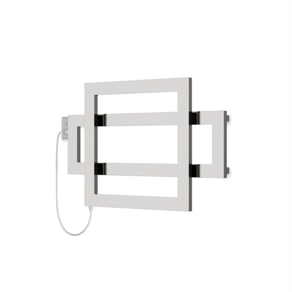 Cadiz Wall Mount Electric Towel Warmer, Brushed Nickel