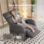 Fauteuil inclinable électrique en cuir Zero Gravity avec chargeur USB et poches de rangement-1165603477