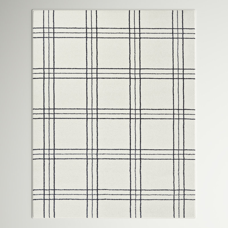 Lucian Plaid Indoor Rug, Rectangle 7'10" x 10'