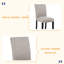 Chaises de salle à manger seulement, ensemble de 4 chaises de salle à manger en bois, chaise de cuisine avec siège rembourré, chaise d'appoint rembourrée pour salle à manger