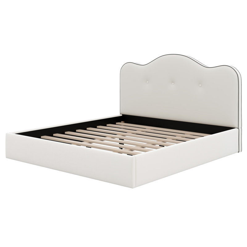 Lit plateforme tapissier Contemporary