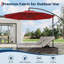 304.8 cm W X 304.8 cm D Cantilever Parasol with Crank Lift-532777003