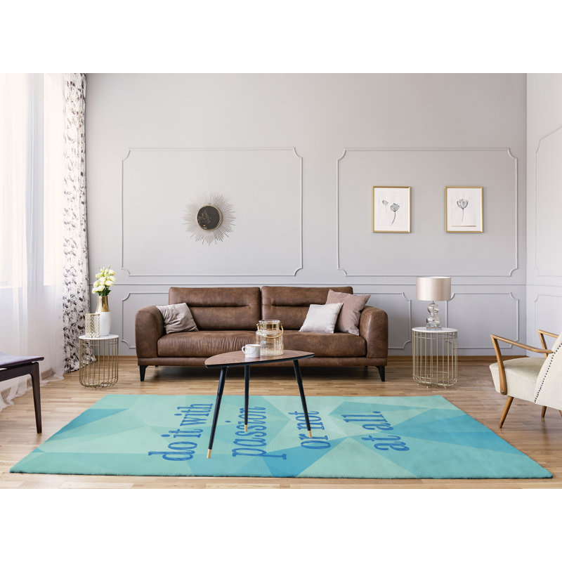 Tapis de poly-chenille en poly-citation passion, Rectangle 9 pi x 12 pi