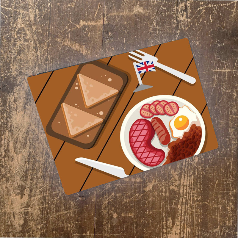 Food & Beverage Wall Decor on Metal, 28cm H x 40cm W