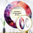Opt Art Radiant Spectrum II - Op Art Unique Wall Mirror, Modern Round Mirror, Printed Metal Art-99620307