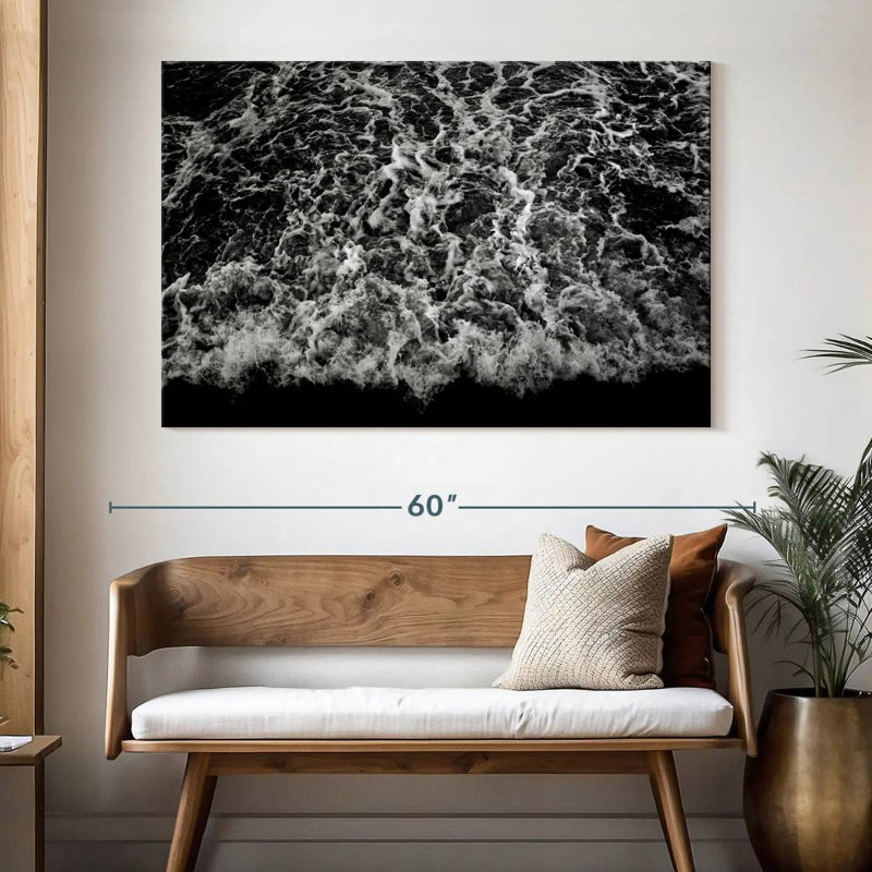 Gillard Dark Ocean Waves, 34" H x 51" W