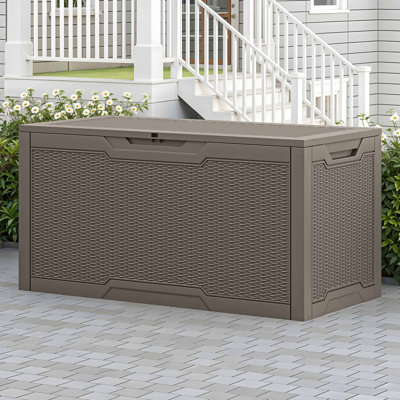 100 Gallons Resin Lockable Deck Box