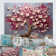 Pink And Gold Orchid Tree Garden Of Branches  V - Tree Metal Wall Art