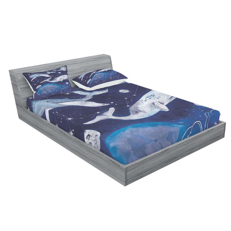 Microfiber Sheet Set, Queen Sheet Set with Fitted Sheet