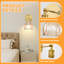 Applique murale rechargeable RVB avec verre tulipe ambré, appliques murales sans fil dorées multifonctionnelles (ensemble de 2)-237911235-237911234