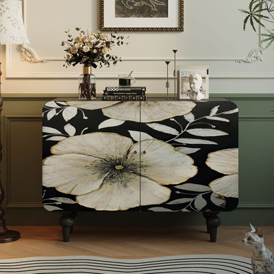 French-style solid wood entrance cabinet