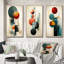 «Rising With The New Moon Geometrics Retro Blue», 3 pièces-255272276-255272266