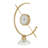 Metal Decorative Gold Clock with Acrylic Base