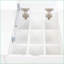 Ensemble de coiffeuse maquillage avec miroir, commode et amp; Table de chevet, 4 tiroirs | Blanc | Panneau de particules et panneau de fibres à densité moyenne-1111144793