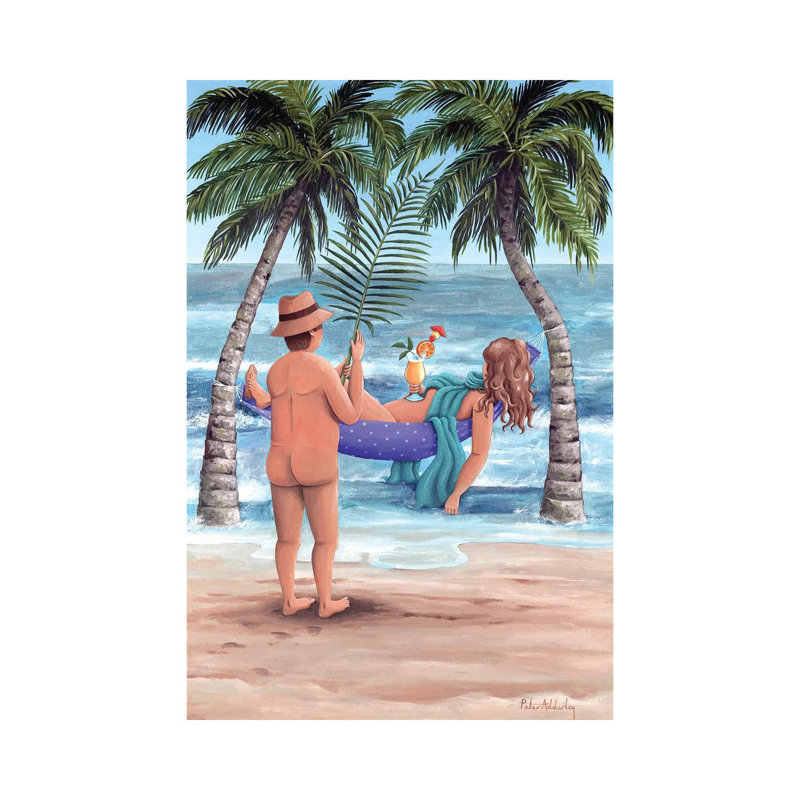 Palm Trees by Peter Adderley - Wrapped Canvas Gallery-Wrapped Canvas Giclée, 20.32 cm H x 30.48 cm W