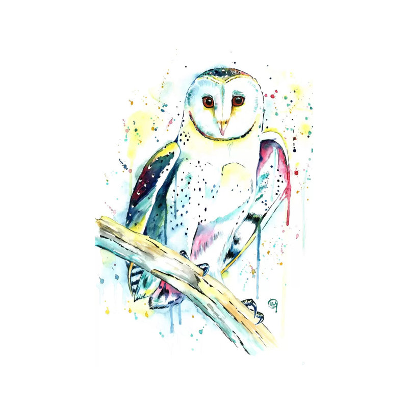 Hooot by Lisa Whitehouse - Wrapped Canvas Gallery-Wrapped Canvas Giclée, 66.04 cm H x 45.72 cm W x 1.91 cm D