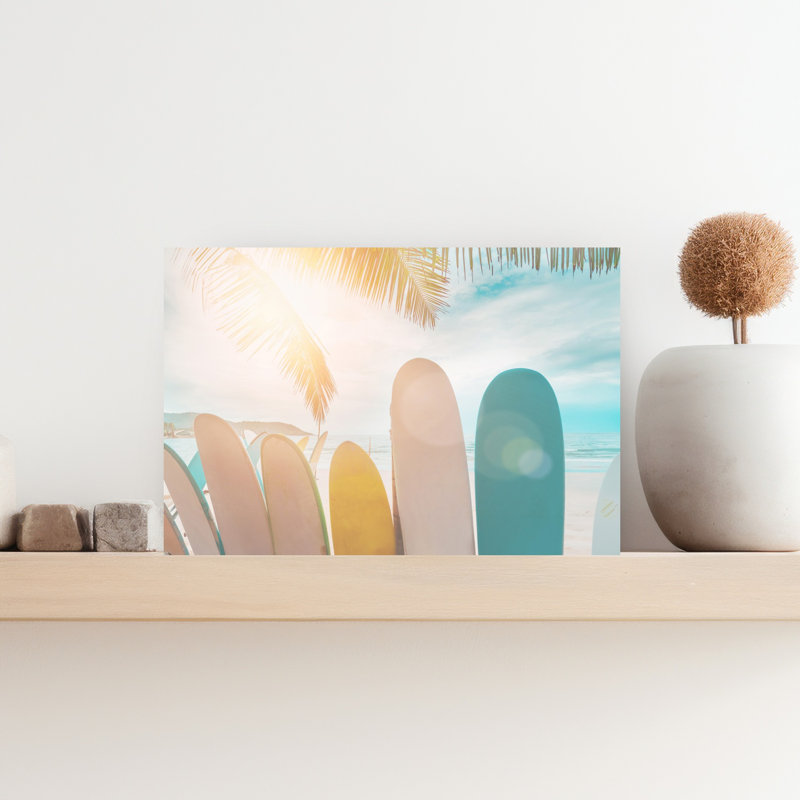 Ensoleillé, art mural contemporain abstrait, 12" H x 18" W