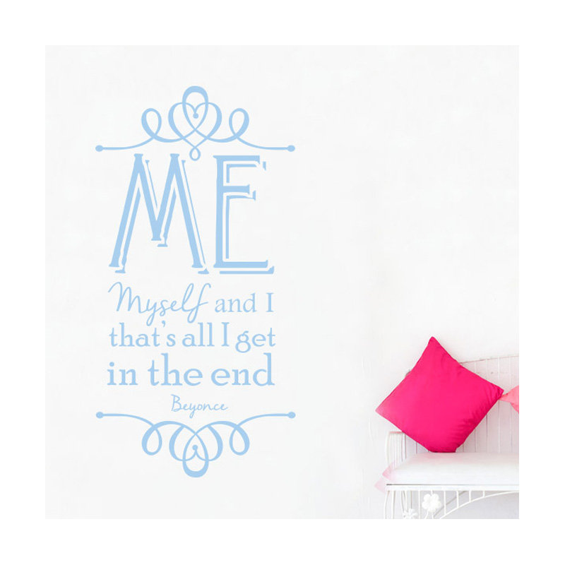 Wall Decal, Large, Light Blue