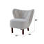 Fauteuil d'appoint en sherpa Zusud Teddy