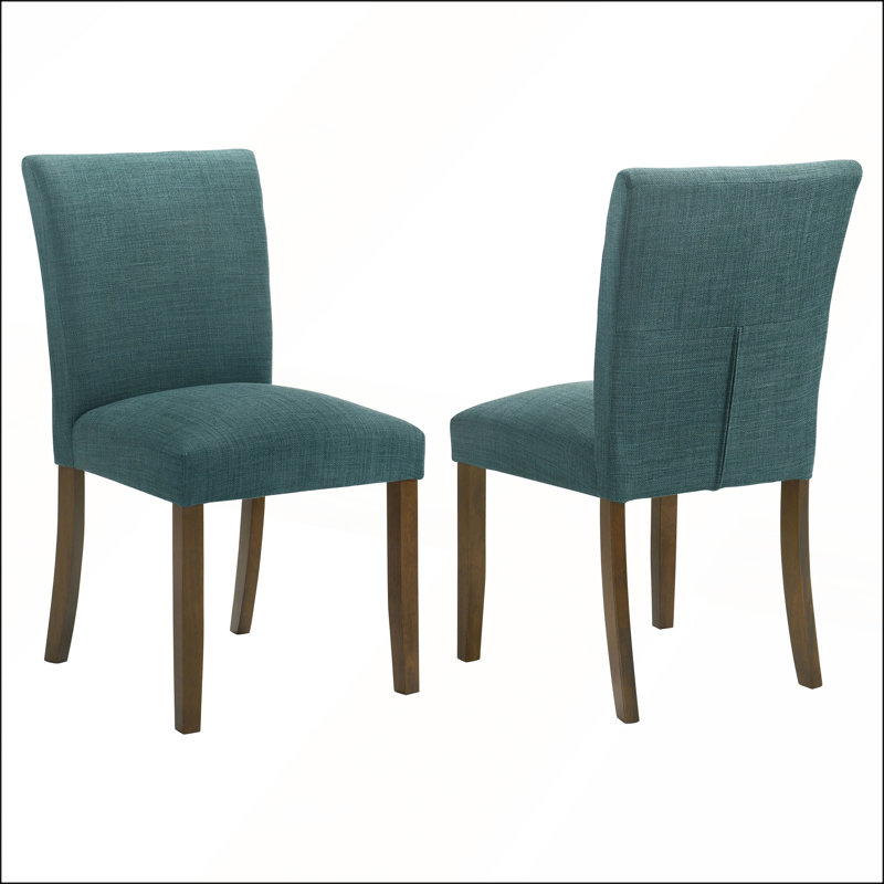 Ensemble de chaises d'appoint rembourrées bleu sarcelle Conifer, élégance moderne avec confort et soutien pour tout espace repas