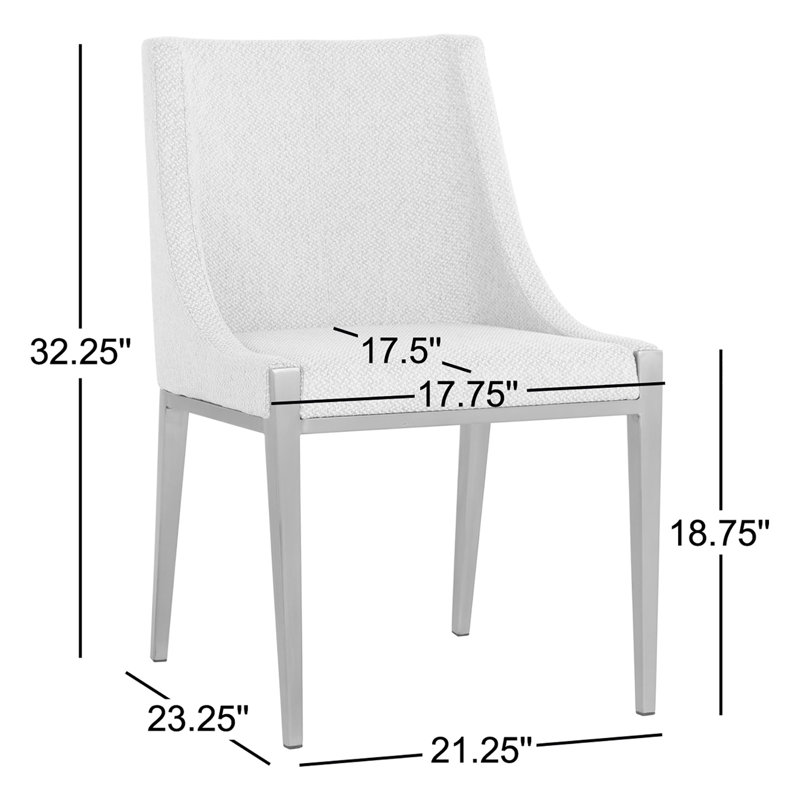 Dionne Upholstered Dining Chair, Grey
