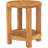Round Teak Outdoor Side Table , 16'' in. W 16'' in. D