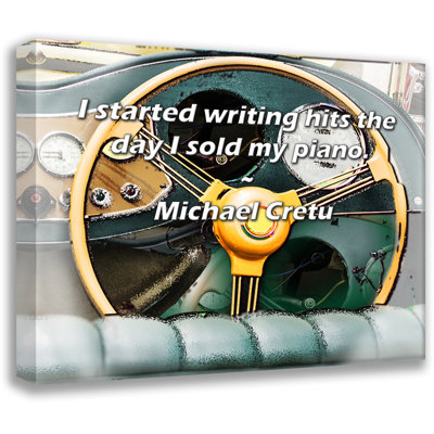 Artsy Quote By Michael Cretu Gallery Wrapped Canvas