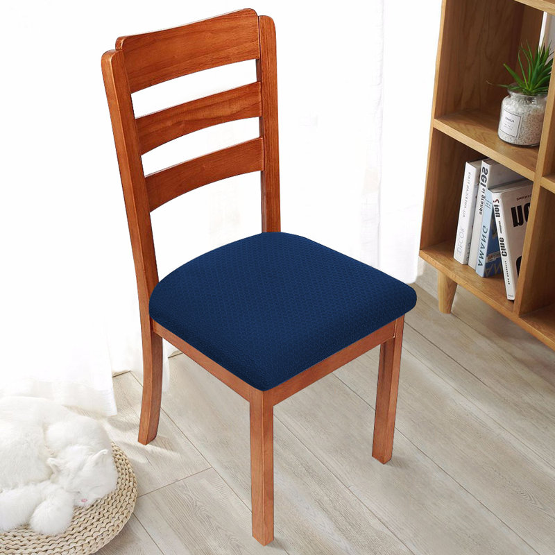 Box Cushion Dining Chair Slipcover, Blue