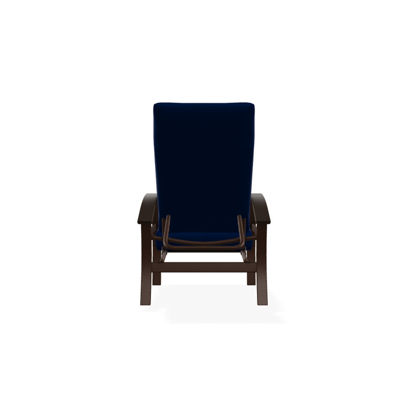Chaise de patio inclinable avec coussins Askar, Toile Sunbrella® bleu pacifique, Kona P10, Kona texturé