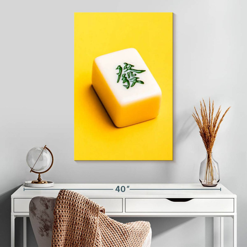 Chinese Mahjong Tile, 30" H x 20" W