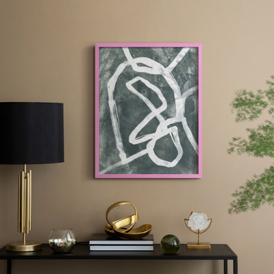 «Chalk Line II», reproduction encadrée - bois massif