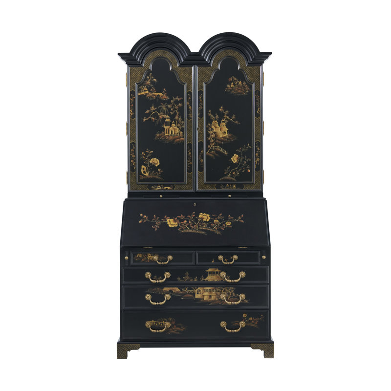 Brushwork Solid Wood Secretary Desk