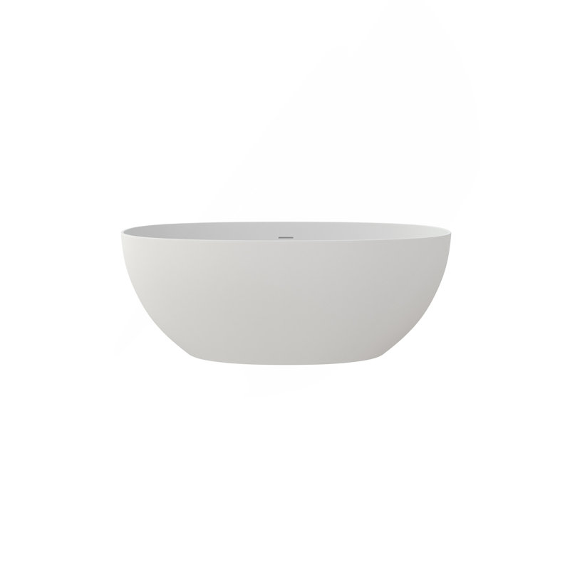 59" Solid Surface Soaking Bathtub