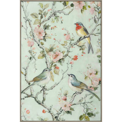 «Songbird Garden I», art mural sur toile
