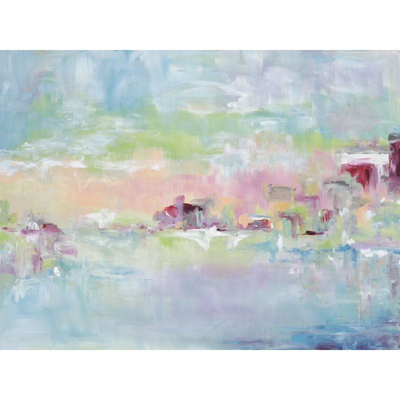 «Watercolor Painted Sky» par Susan Pepe, reproduction sur toile, H 12 po x l 16 po