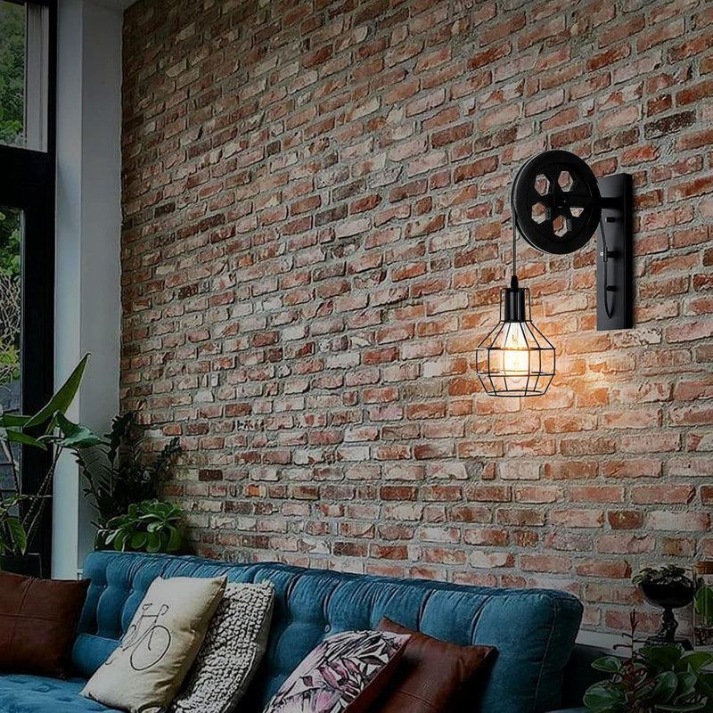 Kaljo Corner Wall Light, Matte Black