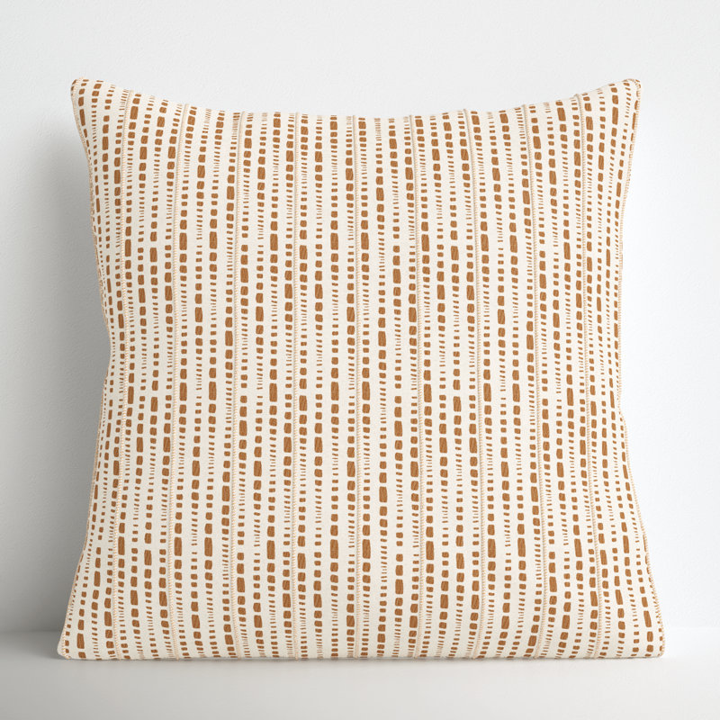 Coussin Fleurine, Ivoire / cacao