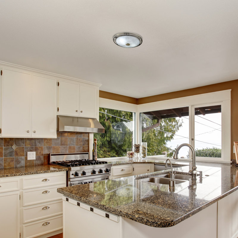 Elda Glass Flush Mount