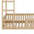 Wood Bunk Bed With Ladder And Guardrails-306962799