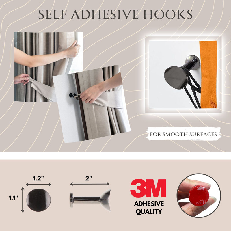 1'' Curtain Holdback, Graphite