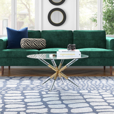 Jonah Glass Top Coffee Table