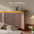 Fluted Panel Platform Bed with LED Headboard, Storage Drawers & USB Charging,No Box Spring Needed,King/Dark Brown-453278637-453278636