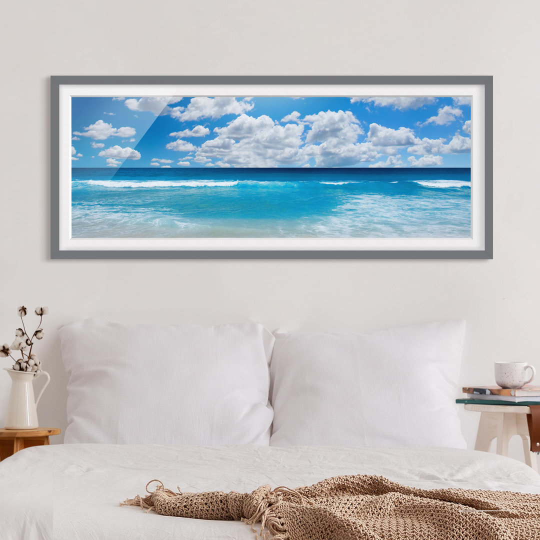 Bild mit Rahmen - Touch of Paradise - Panorama-Landschaft - B