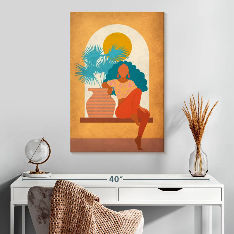Leisha Boho Posing Beauty, 30" H x 20" W
