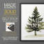 «Christmas Holiday Art», reproduction encadrée en bois massif-804343320-804343319