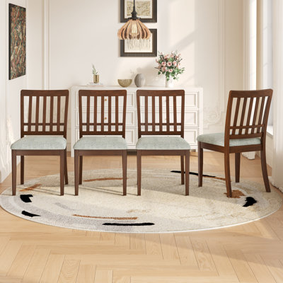 Chaises de salle à manger scandinaves modernes, dossier incurvé, finition élégante pour salle à manger et appartement, montage facile, ensemble de 2